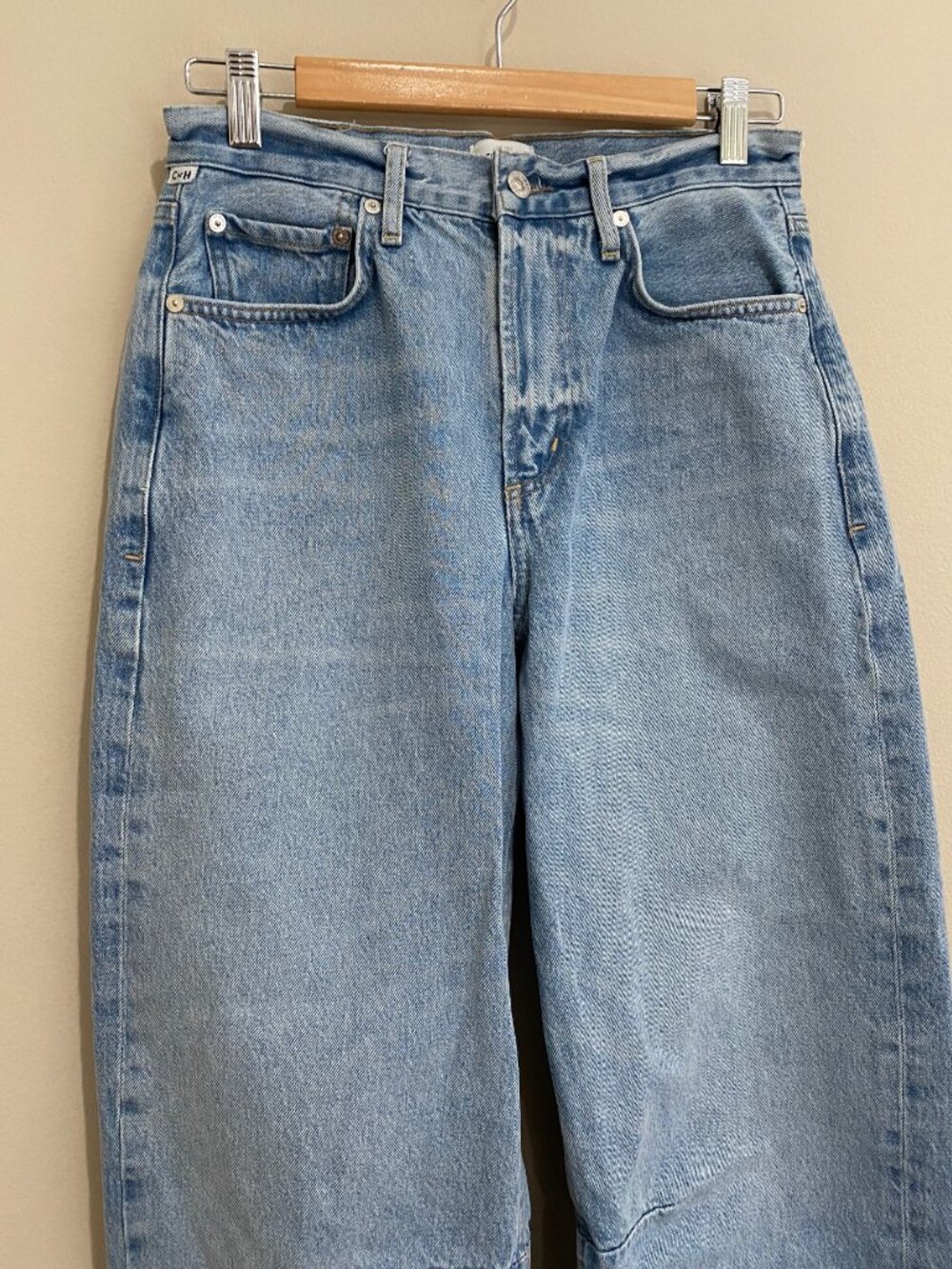 Citizens of Humanity Miro Relaxed Wide Jeans Barrel Curved Tapered Gemini 25 - Picture 4 of 14